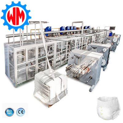 ซื้อ 800pcs/min เครื่องทําผ้าอ้อมเด็กครบวงจร เครื่องควบคุม PLC online manufacture