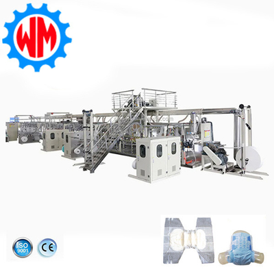 ซื้อ ความประสิทธิภาพสูง สายการผลิตผ้าอ้อมผู้ใหญ่แบบเต็มเซอร์โว online manufacture