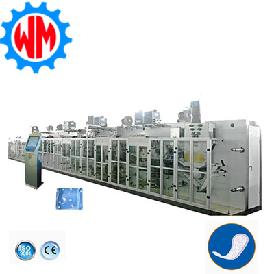 ซื้อ Womeng High Speed Full Servo Sanitary Napkin Making Machine พร้อมระบบ ISO9001 เครื่องทําผ้าเช็ดเช็ด การผลิตออนไลน์