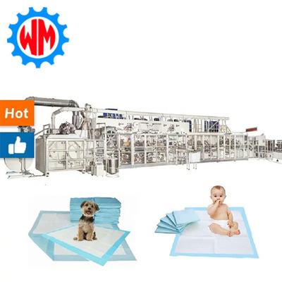 ซื้อ การใช้งานง่าย สายการผลิต Underpad 250 เมตร/นาที เครื่อง Underpad online manufacture