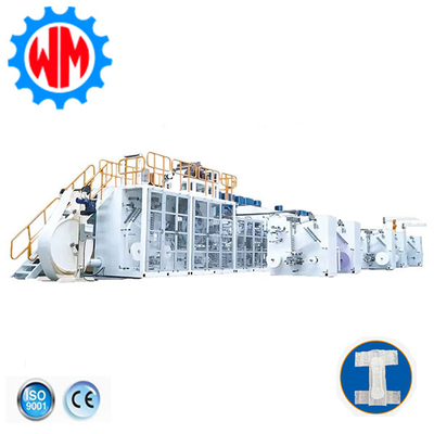 ซื้อ 400pcs/min เครื่องผลิตผ้าอ้อมผู้ใหญ่ความเร็วสูง เครื่องดึงเครื่องด้วย CE การผลิตออนไลน์