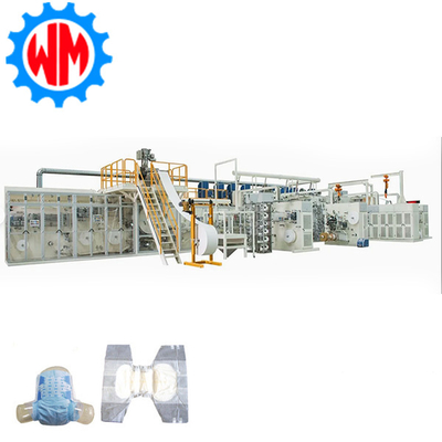 ซื้อ Customizable High Speed 400pcs/min Adult Diaper Making Machine PLC Control with CE การผลิตออนไลน์