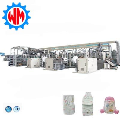 ซื้อ เครื่องทำผ้าอ้อมเด็กขั้นสูง ความเร็ว 800 ชิ้น/นาที ผลิตได้อย่างเสถียร การผลิตออนไลน์