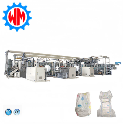 ซื้อ การผลิตที่มั่นคง 800pcs/min เครื่องทําผ้าอ้อมเด็ก การผลิตออนไลน์