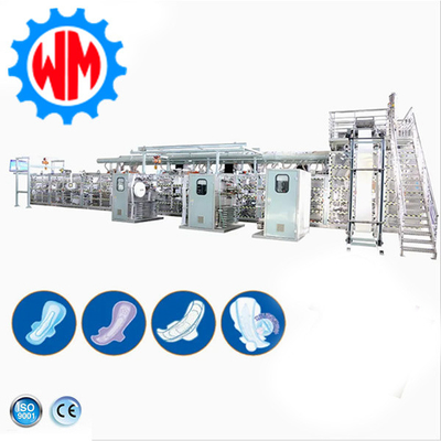 เครื่องทําผ้าอ้อมเด็กแบบ Full Servo ระบบอัตโนมัติความเร็วสูง พร้อมบริการหลังการขายดี
