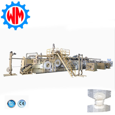 สายการผลิตผ้าอ้อมผู้ใหญ่แบบ Full Servo ความเร็วสูง การผลิตส่งออกไปยังยุโรป