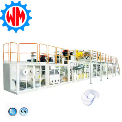 เครื่องผลิตผ้าอ้อมผู้ใหญ่ 400KW เครื่องผลิตผ้าอ้อมผู้ใหญ่ 400pcs/min