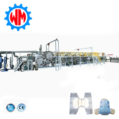 เครื่องทําผ้าอ้อมผู้ใหญ่คุณภาพสูง สําหรับการผลิตจํานวนมาก PLC การควบคุมการส่งออกไปยังยุโรป