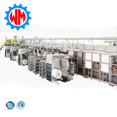 เครื่องผลิตผ้าอ้อมผู้ใหญ่แบบฉลาด 380V 50Hz ผลิตผ้าอ้อมผู้ใหญ่