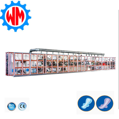 เครื่องผลิตผ้าเช็ดอนามัยขนาดเล็ก 380V 50HZ เครื่องผลิตผ้าเช็ดผู้หญิง