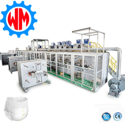 จําหน่ายโรงงาน 800pcs / min Baby Diaper ทําเครื่องควบคุม PLC การบํารุงรักษาง่าย