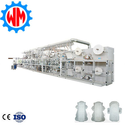 เครื่องทำผ้าอนามัยแบบสั่งทำพิเศษ ขายดี 1200 ชิ้น/นาที สายการผลิตพร้อมใบรับรอง CE